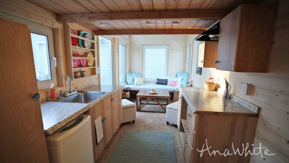 The Wild Rose 24 Foot Tiny House Photo Tour Ana White   Wild Rose Tiny House Ana White11 